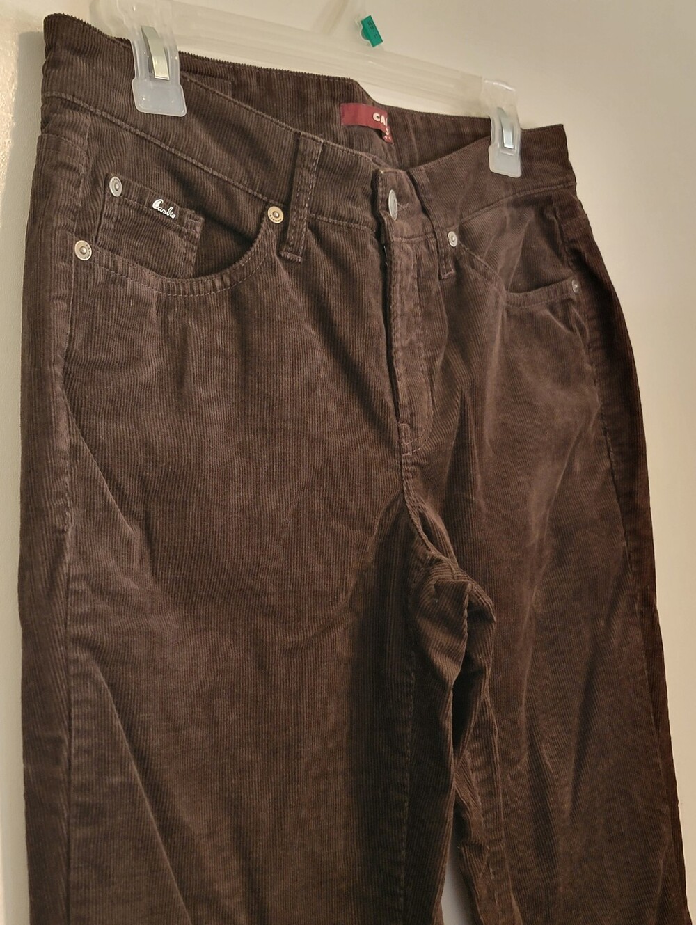 Cambio "Norah" Brown Corduroy Pants US Sz 8 MSRP $225 Made 2015, No Flaws